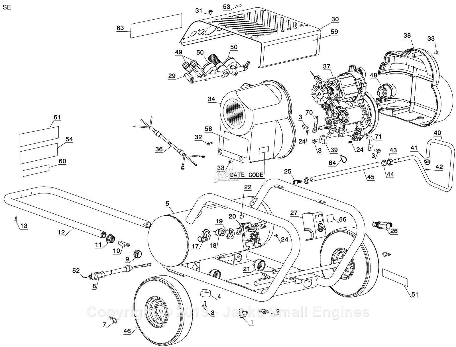 dewalt d55168 parts diagram