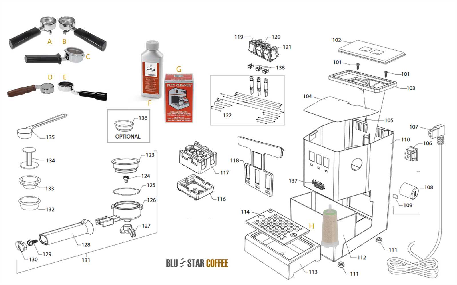 breville grinder parts diagram