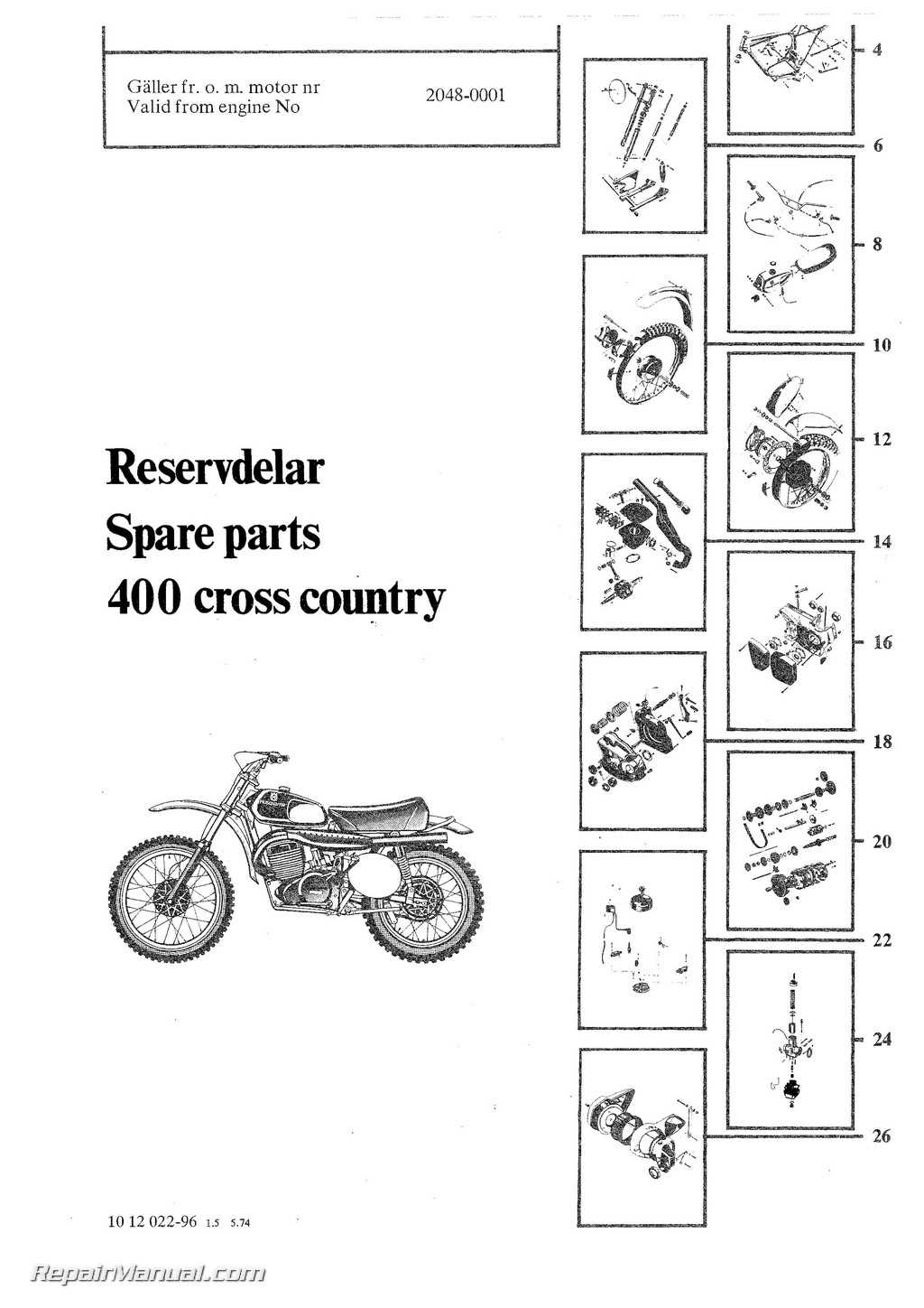 husqvarna motorcycle parts diagram