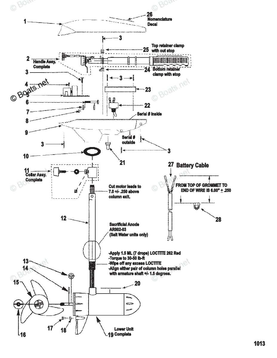 motorguide trolling motor parts diagram