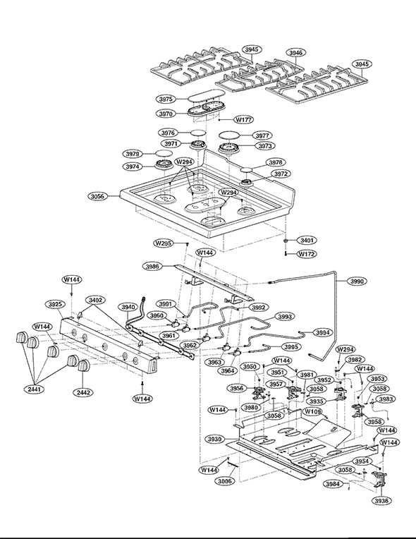 lg electric range parts diagram