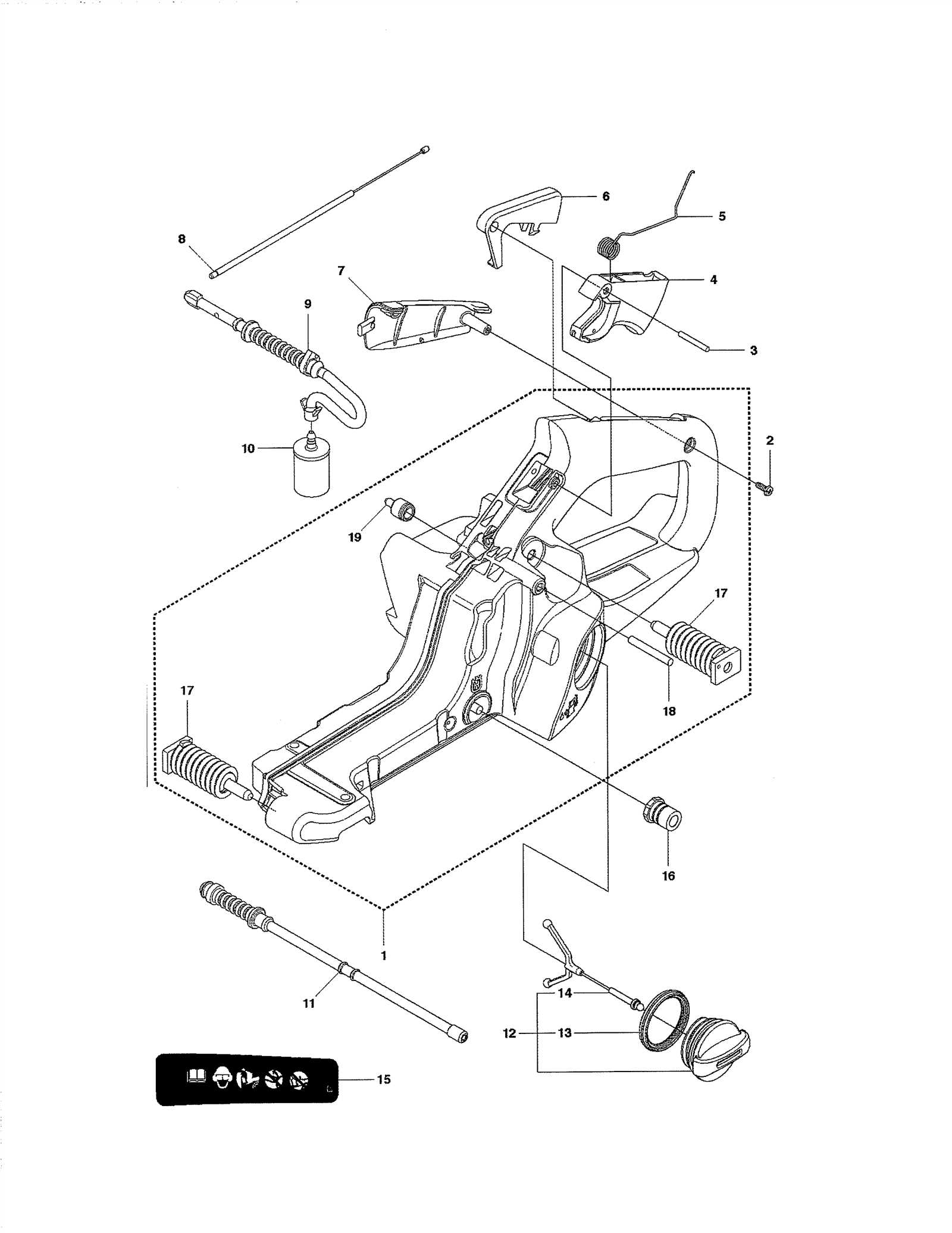 husqvarna 440 parts diagram