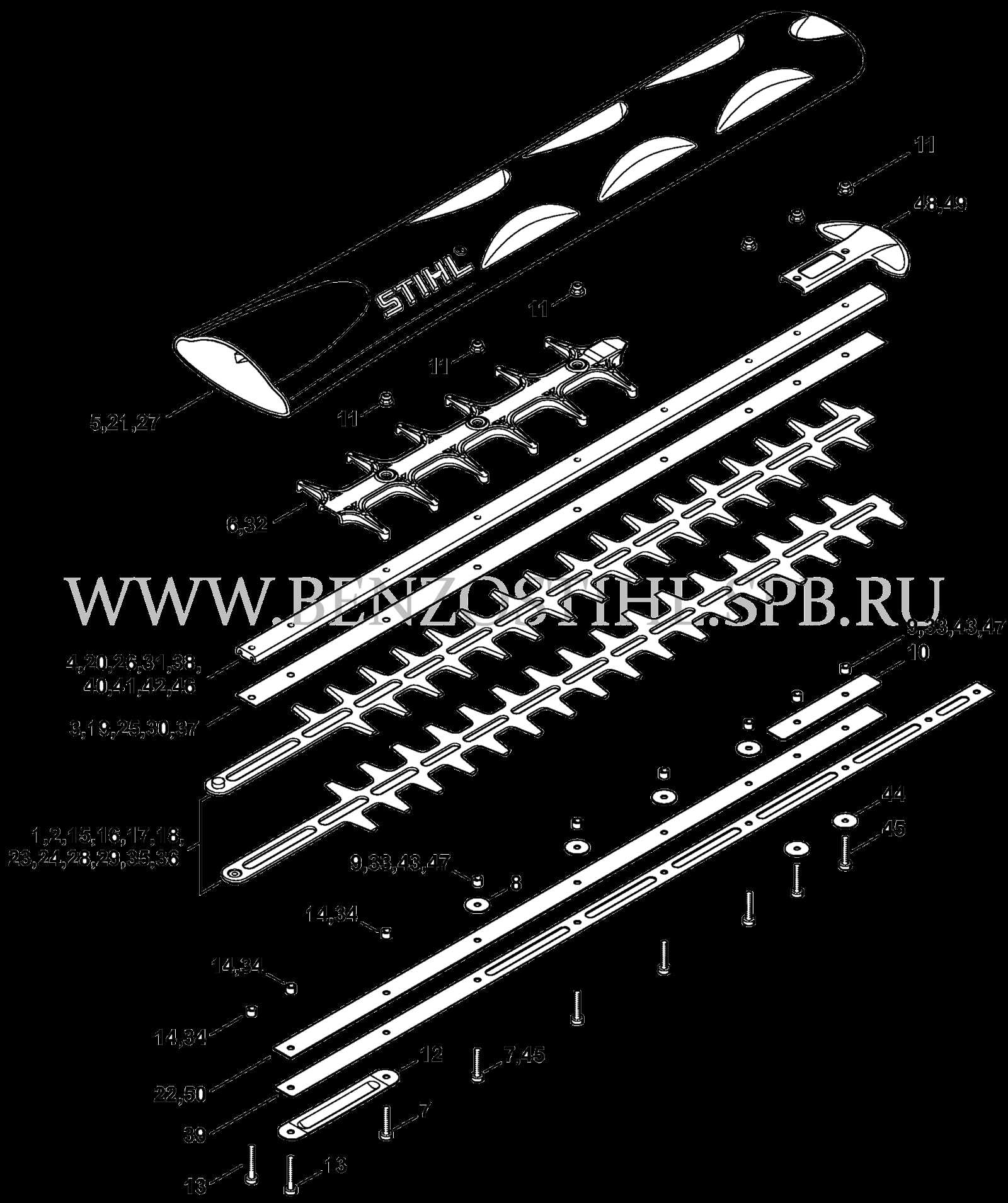 hedge trimmer stihl hs 46 c parts diagram