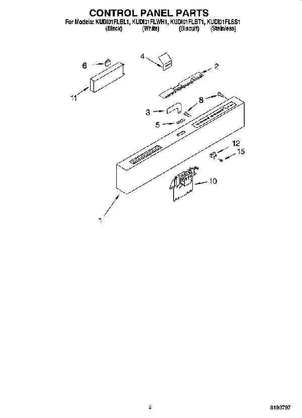 kitchenaid parts diagram dishwasher