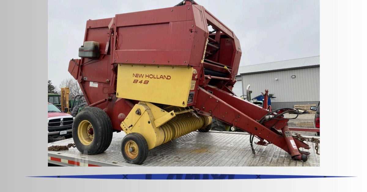 new holland 848 round baler parts diagram