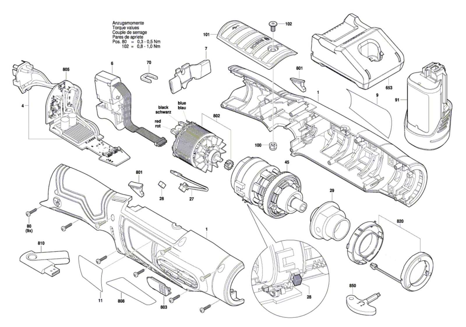 milwaukee m12 ratchet parts diagram