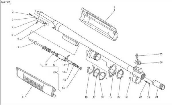 benelli m4 parts diagram