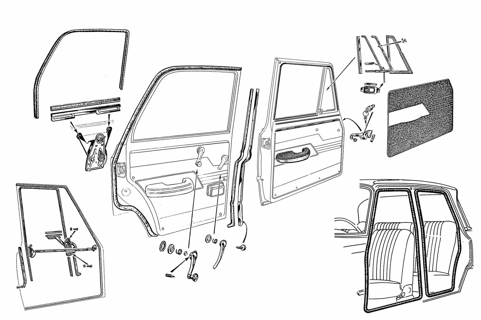 car window parts diagram