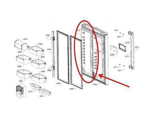 bosch refrigerator parts diagram