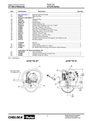 chelsea hydraulic pump parts diagram