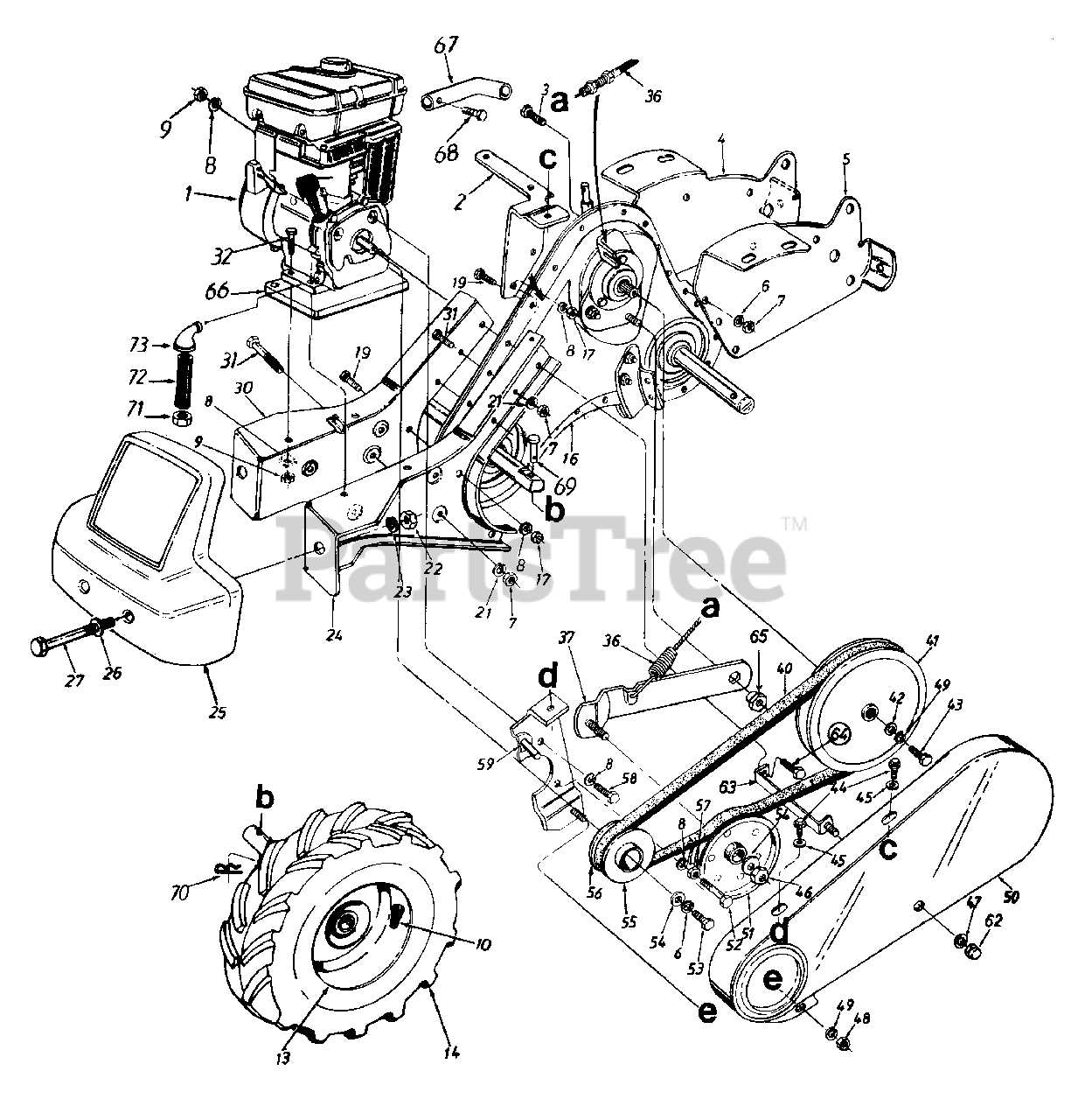 yard machine 31cc tiller parts diagram