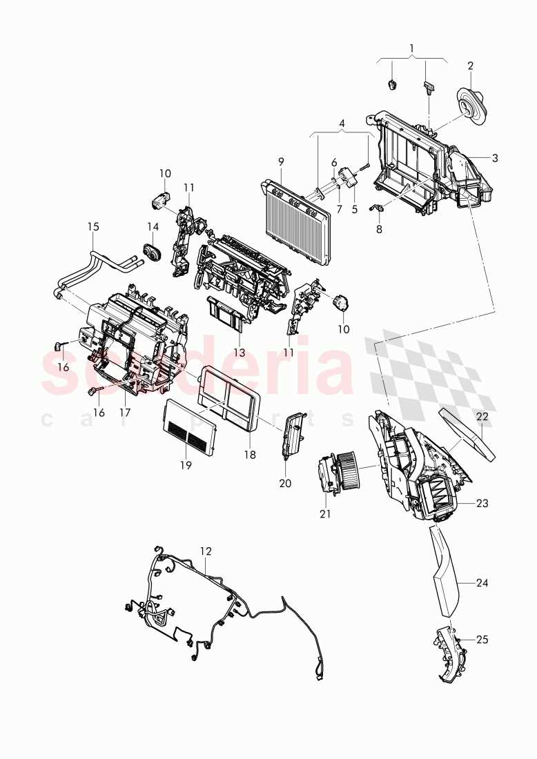 car air conditioner parts diagram