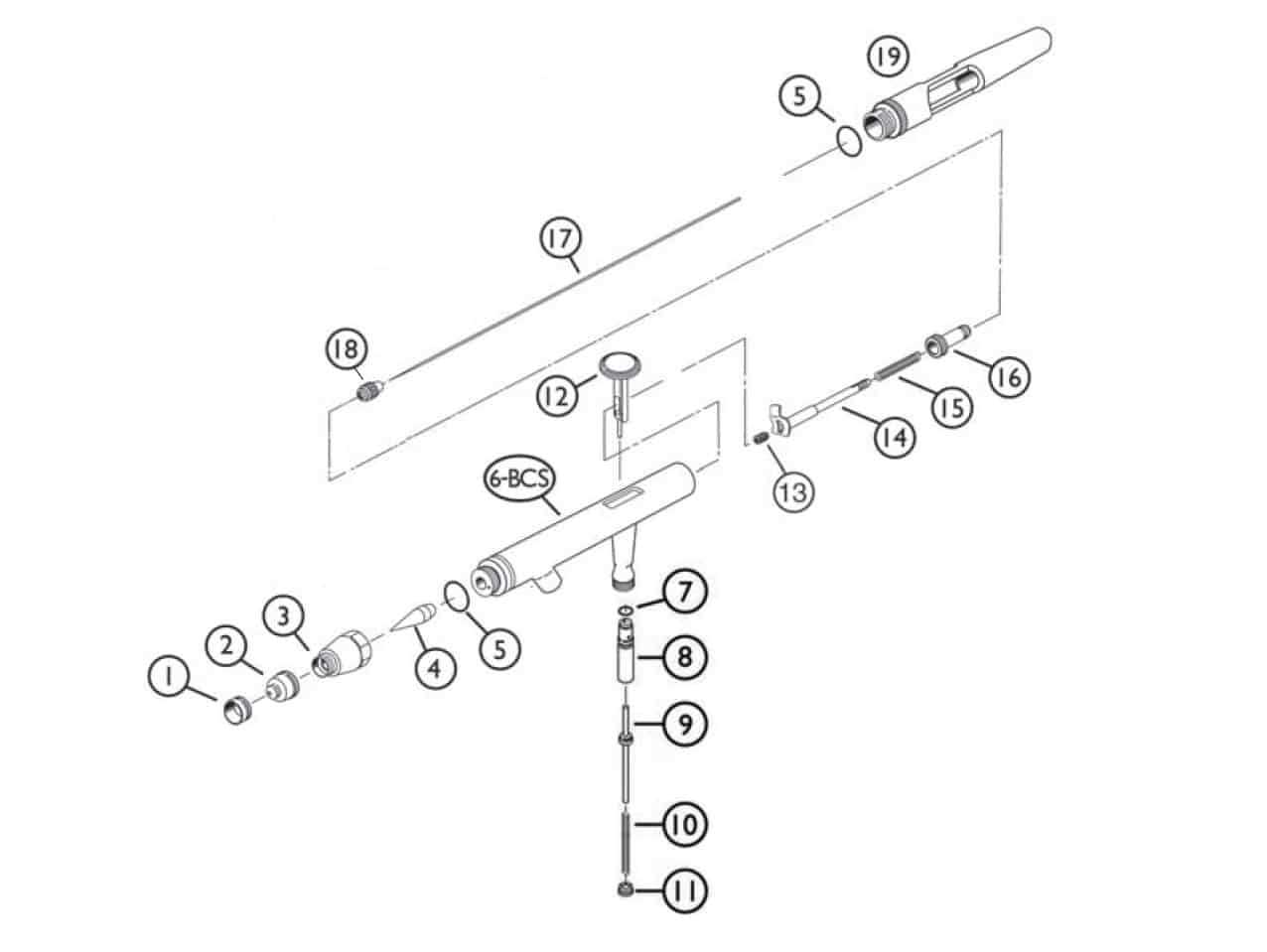 paasche talon parts diagram