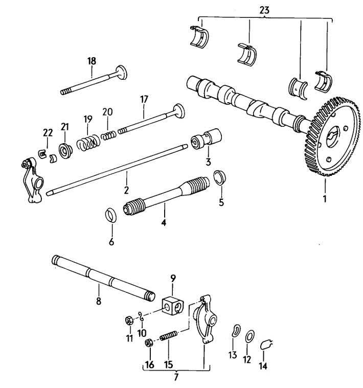 camshaft parts diagram