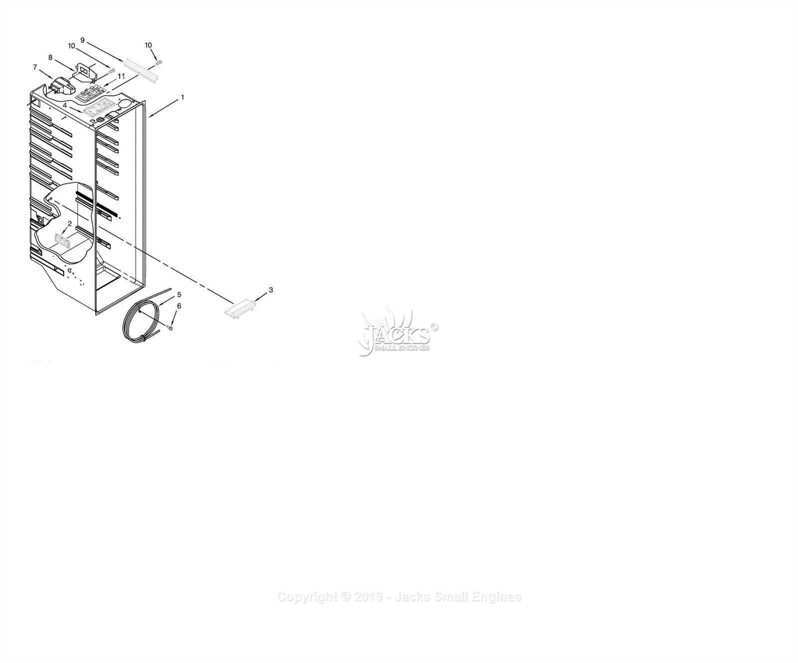 manual whirlpool refrigerator parts diagram