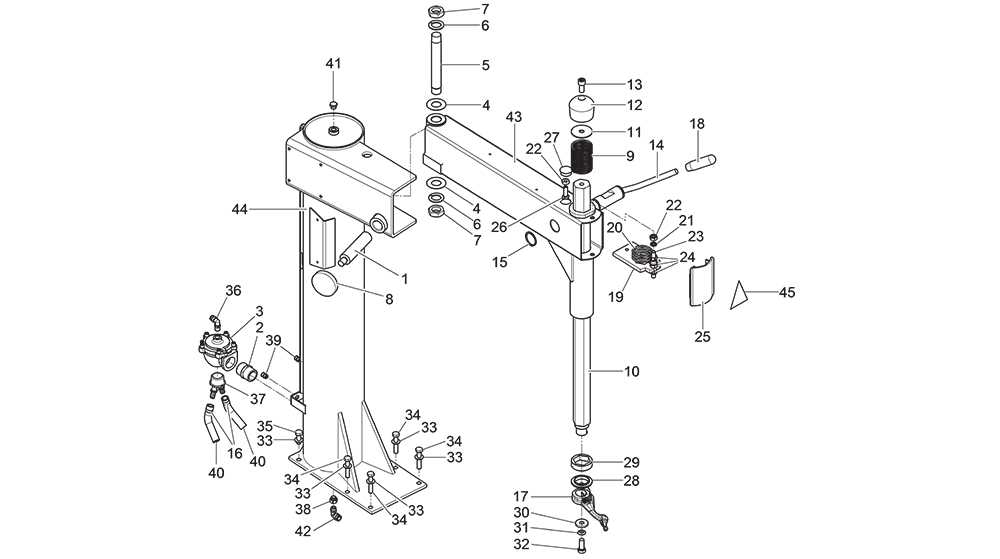 corghi tire machine parts diagram