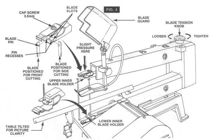 scroll saw parts diagram