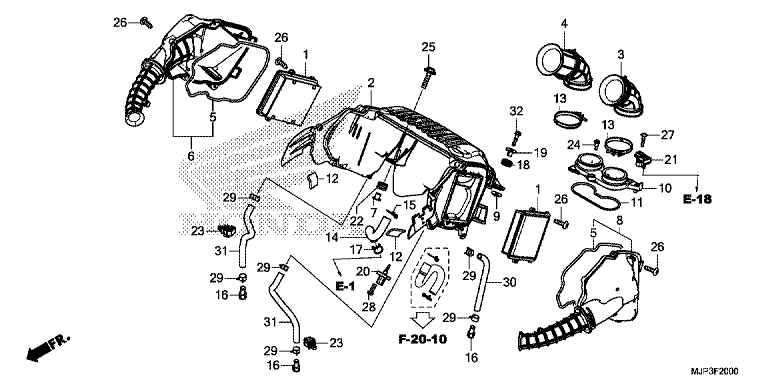 africa twin parts diagram