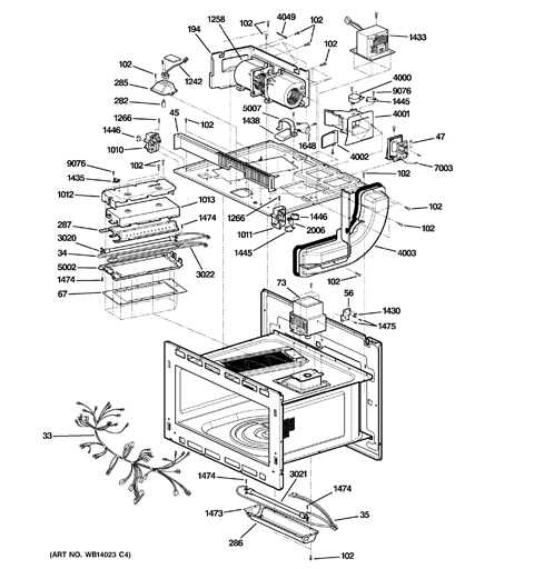 ge wall oven parts diagram