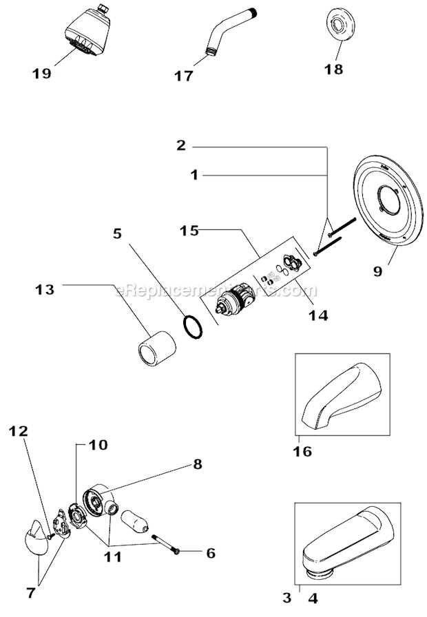 delta monitor 1700 series parts diagram