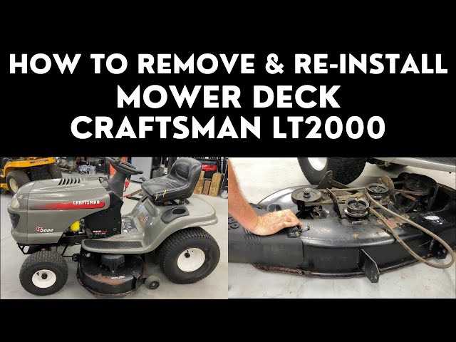 craftsman lt2000 mower deck parts diagram