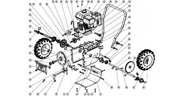 bluebird sod cutter parts diagram