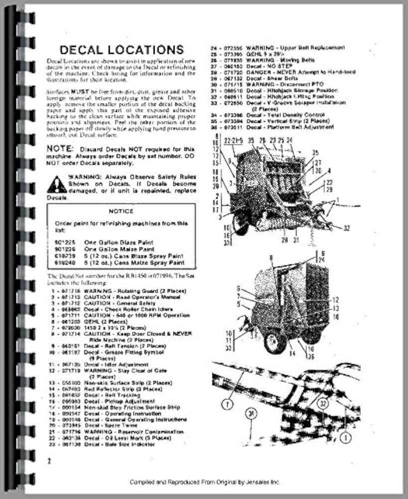 gehl 1475 round baler parts diagram