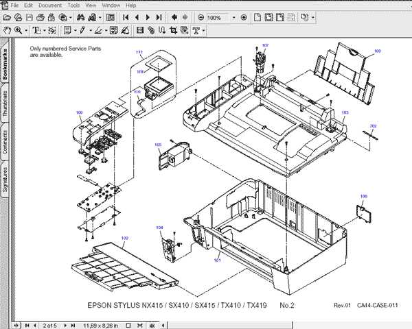 epson et 2750 parts diagram