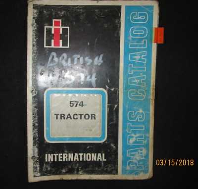 international 574 tractor parts diagram