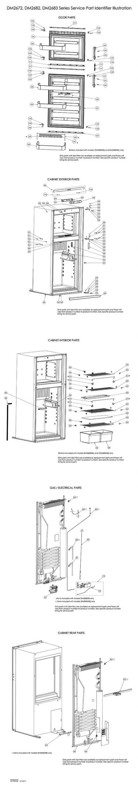 dometic fridge parts diagram