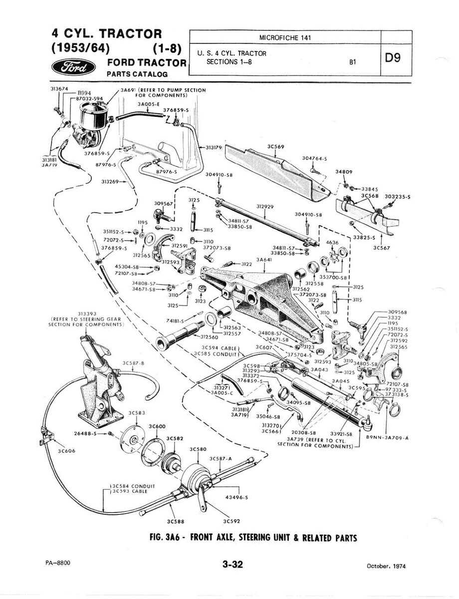 ford 2000 parts diagram