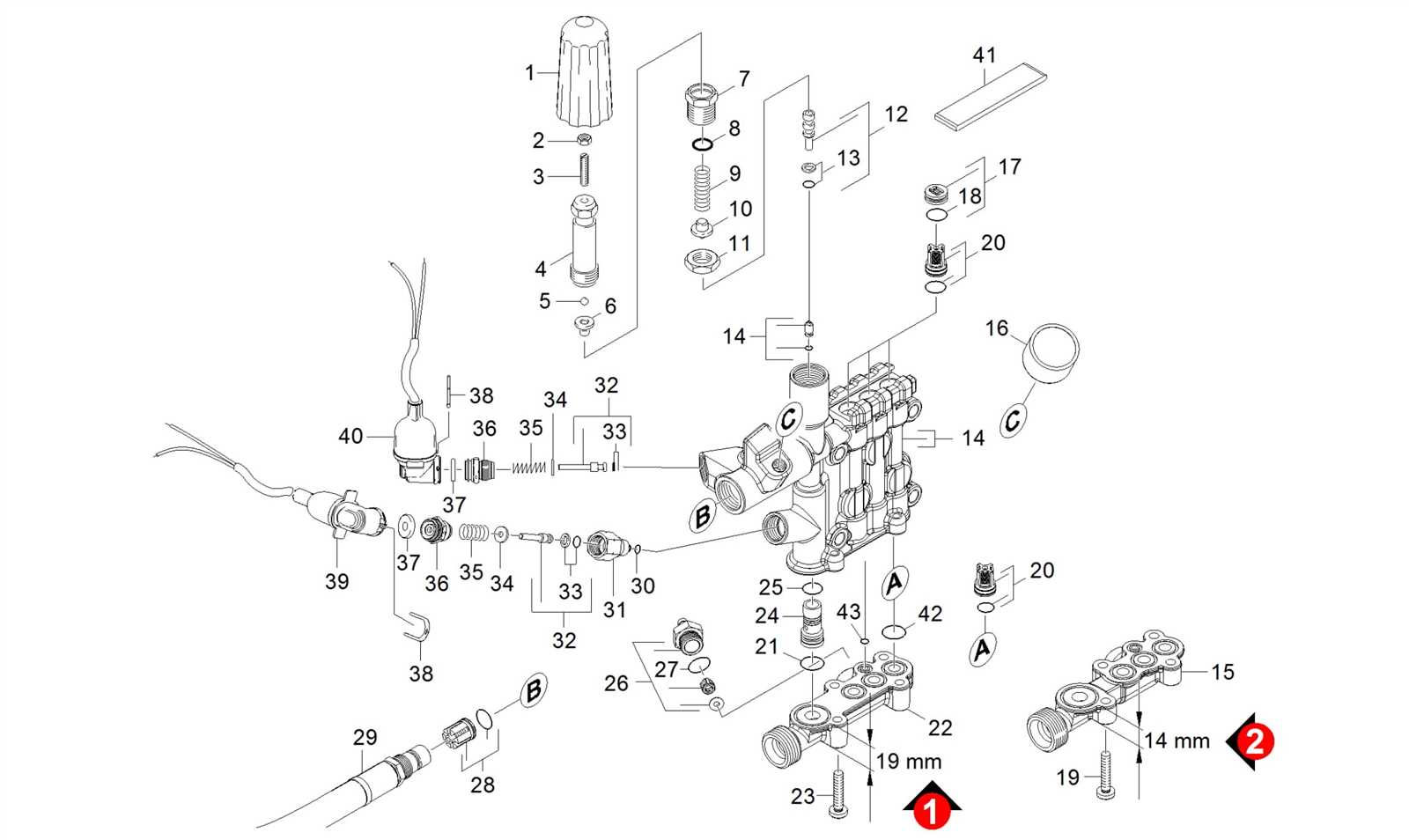 karcher pressure washer gun parts diagram