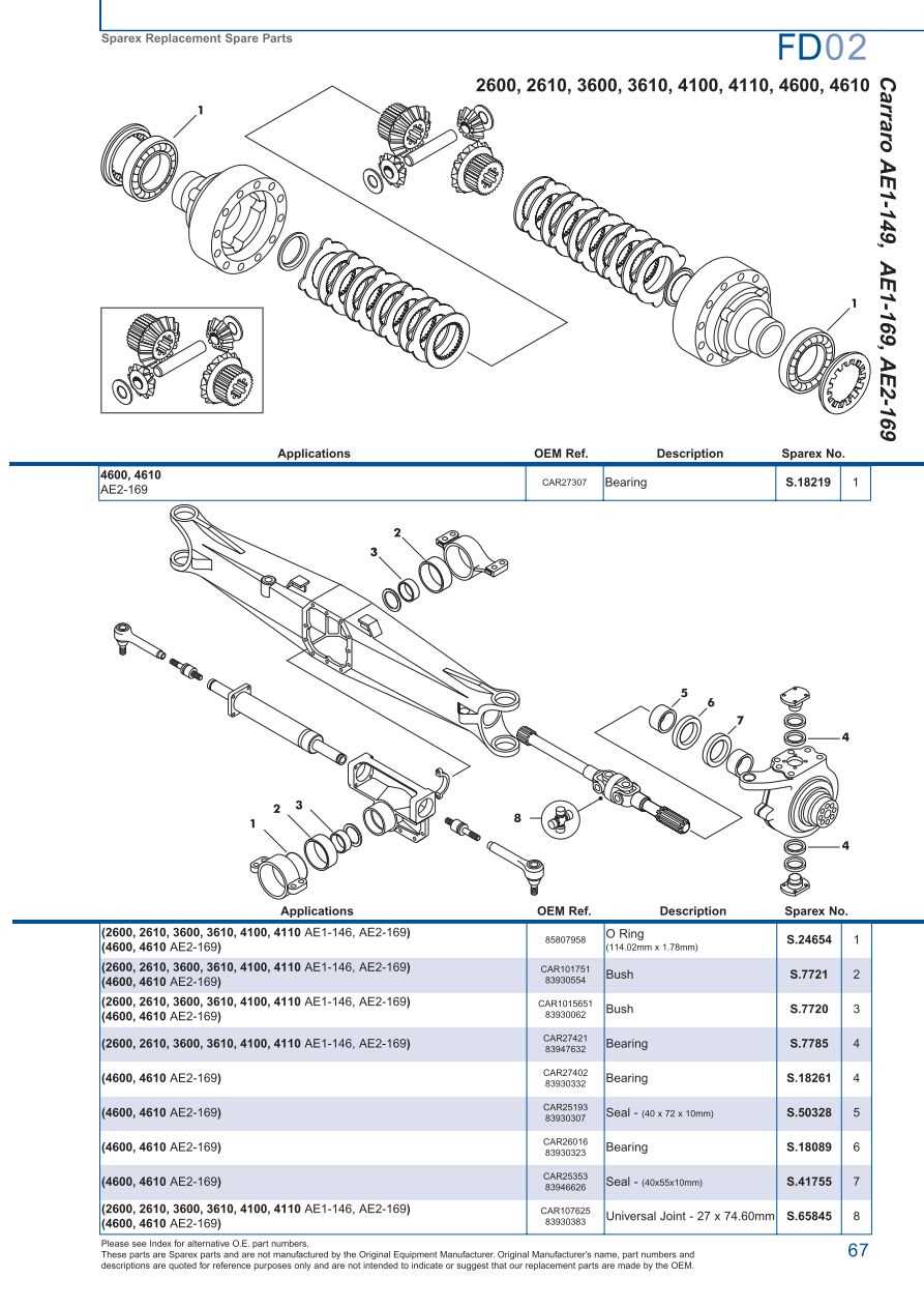 ford 4600 parts diagram