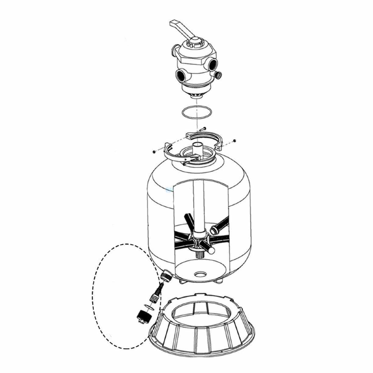 hayward pool sand filter parts diagram