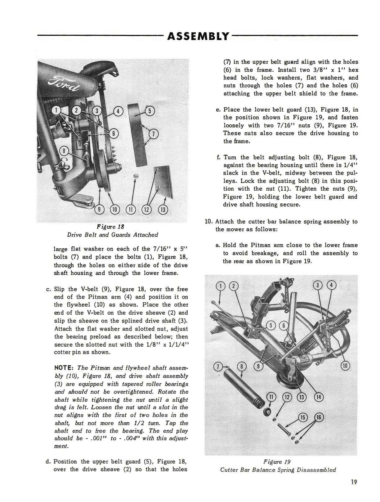 ford 501 sickle mower parts diagram