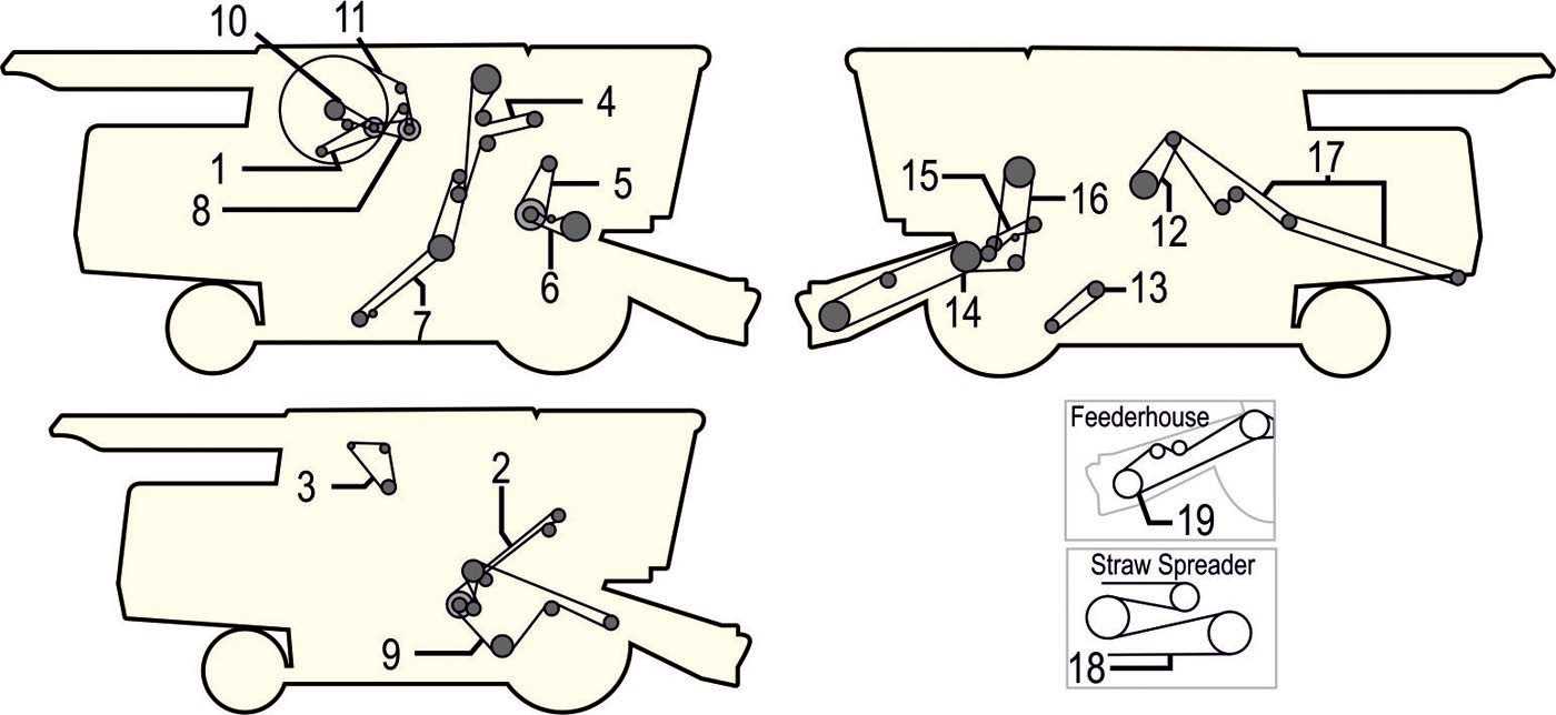 john deere combine parts diagram