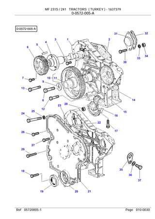 massey ferguson 231 parts diagram