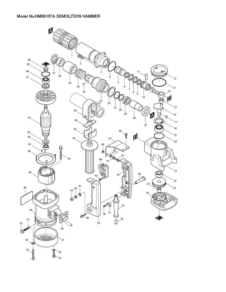 hammer drill parts diagram