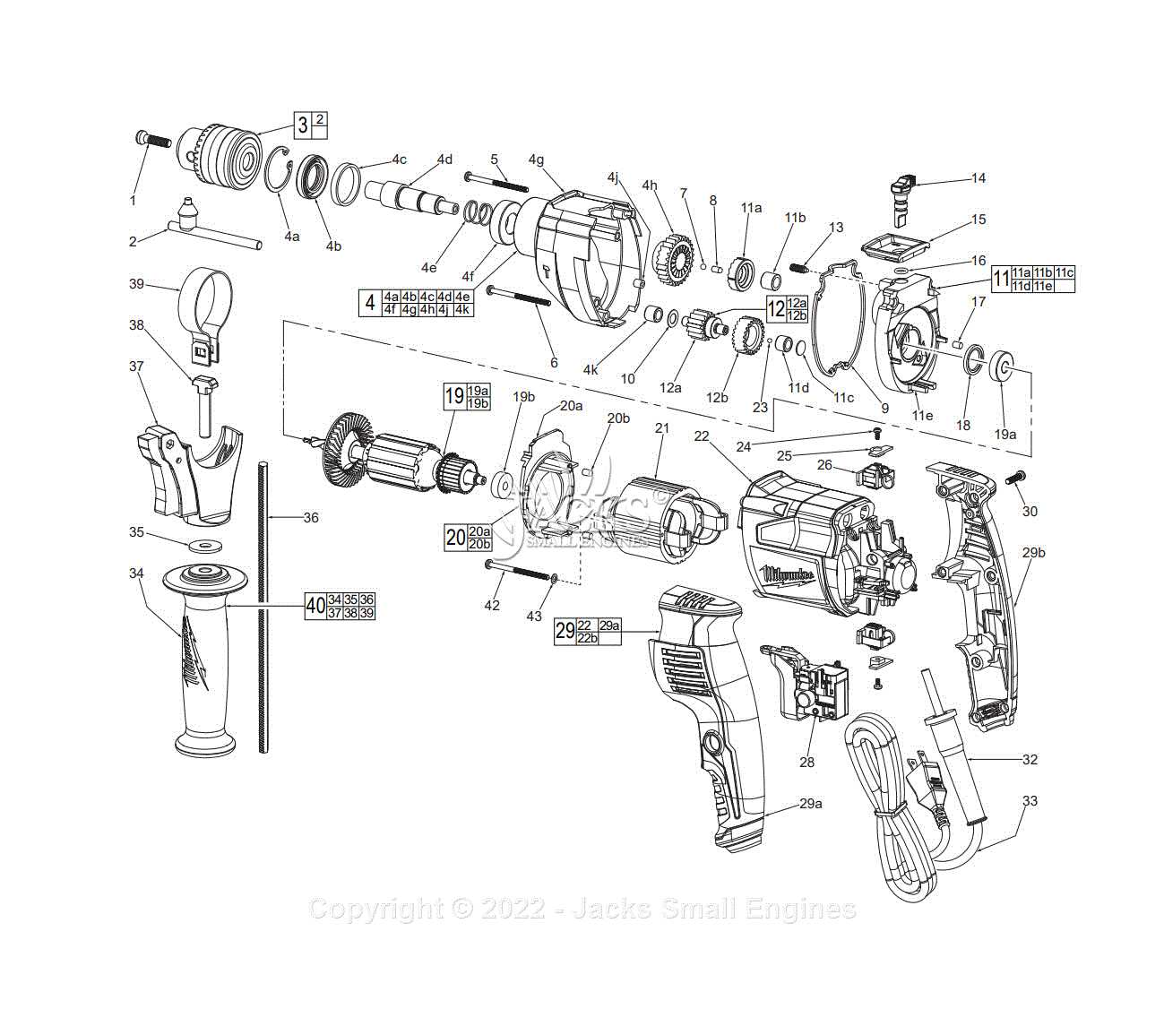 hammer parts diagram