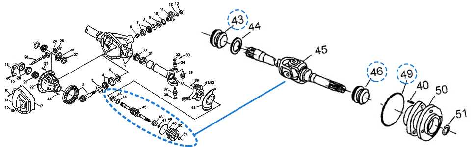 ford f250 4x4 front end parts diagram