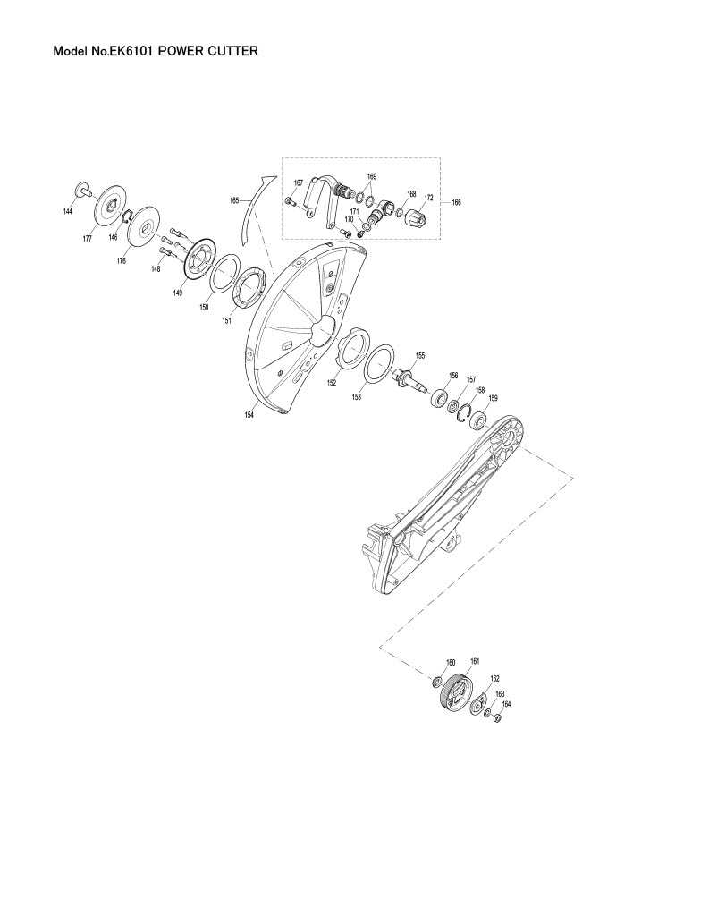 makita ek6101 parts diagram