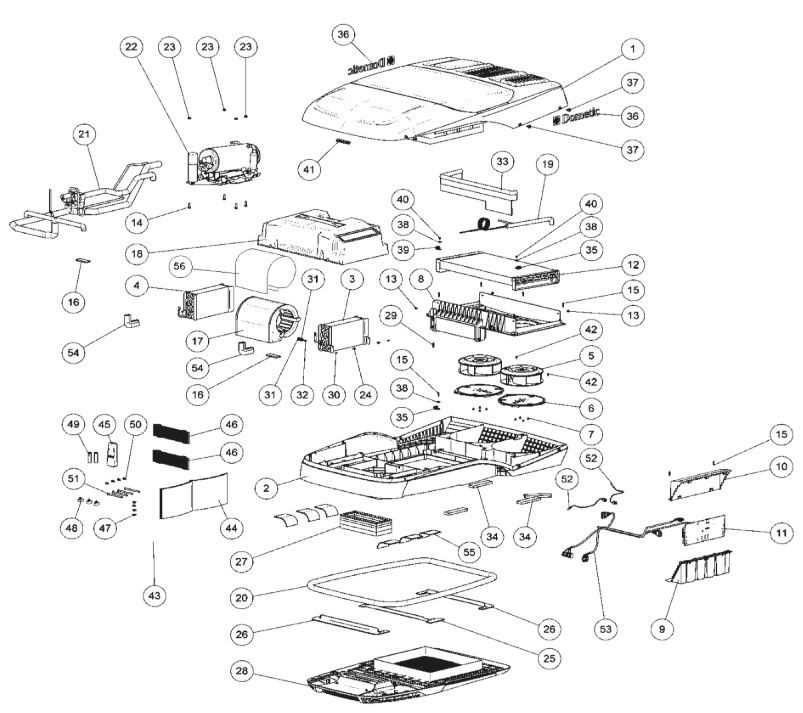 dometic air conditioner parts diagram