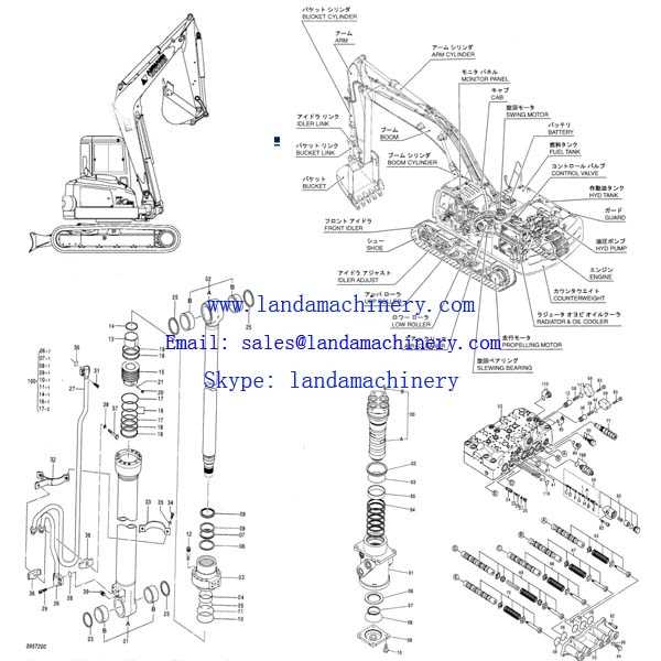 cat excavator parts diagram