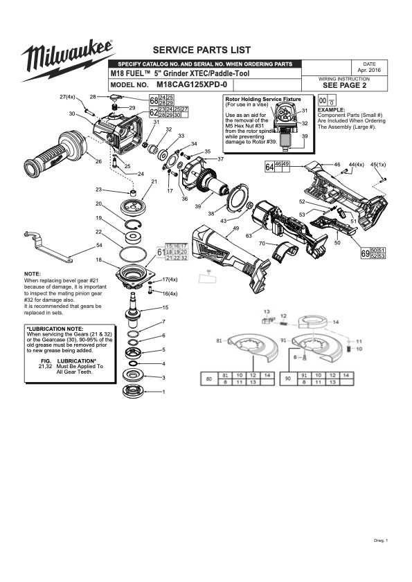 milwaukee m18 chainsaw parts diagram