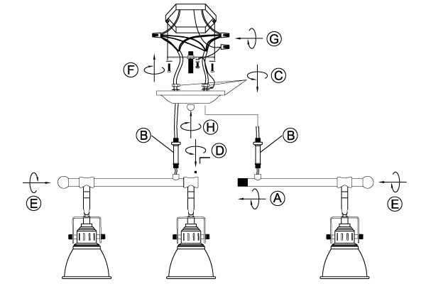 ceiling light parts diagram