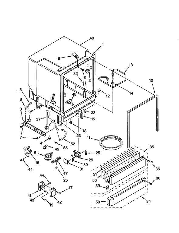 kenmore dishwasher parts diagram