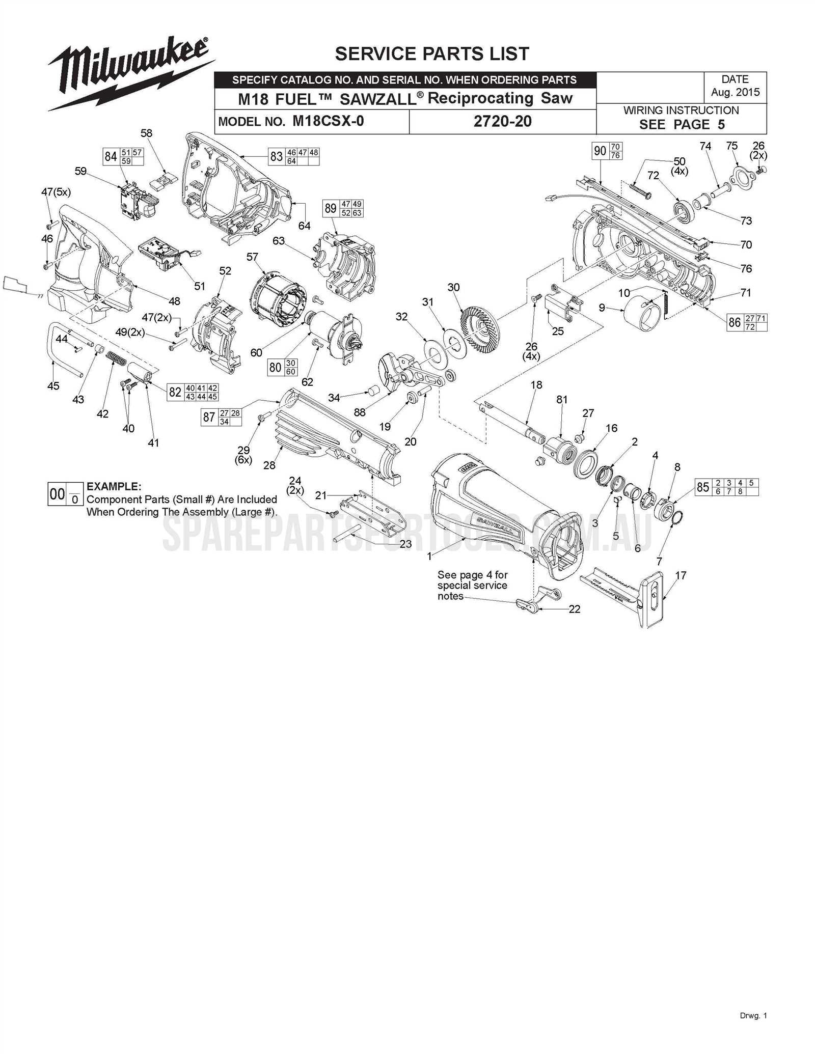 milwaukee angle grinder parts diagram