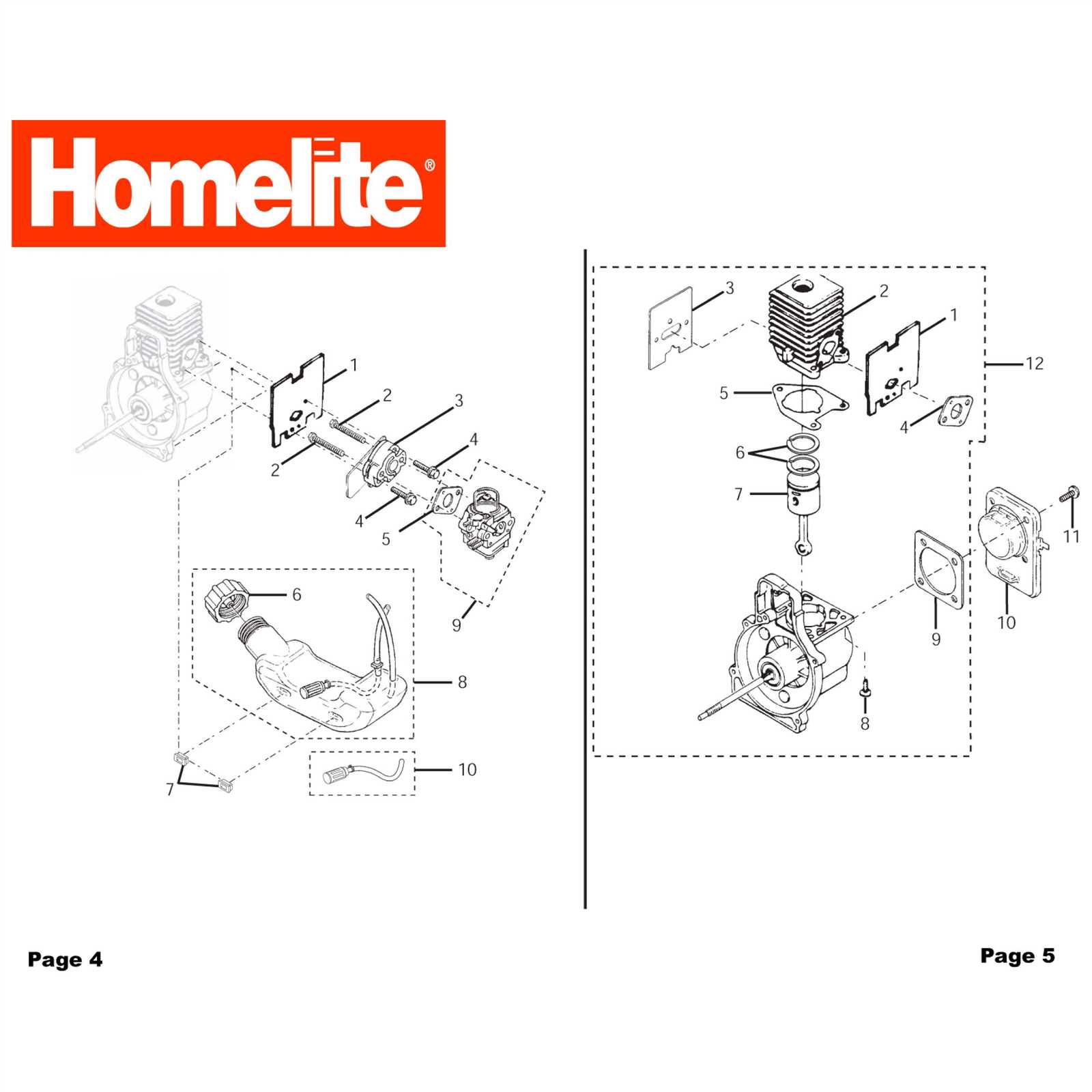 homelite string trimmer parts diagram