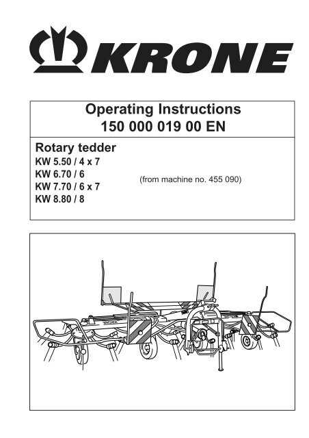 krone tedder parts diagram