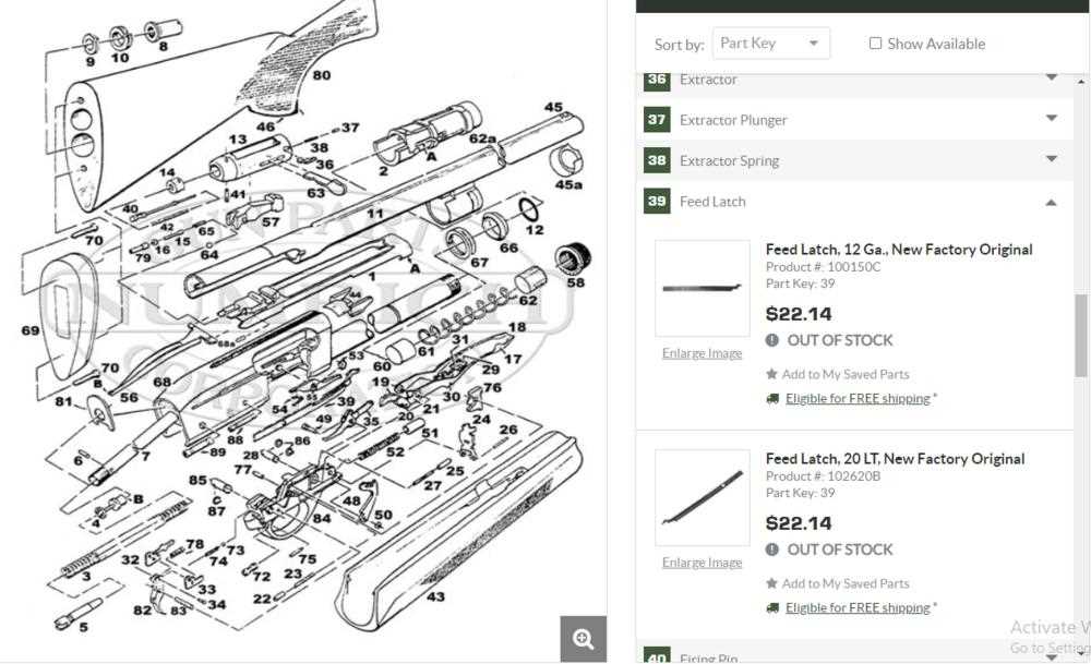 exploded diagram remington 1100 parts diagram